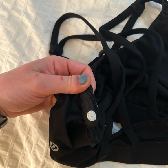 Black Lululemon Energy Bra - Picture 3 of 3